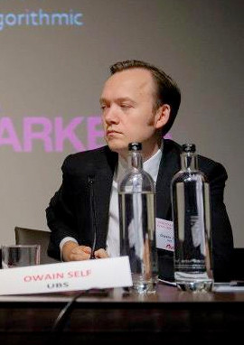 Owain Self, global co-head of direct execution and global head of algorithmic trading at UBS Owain Self, global co-head of direct execution and global head of algorithmic trading at UBS