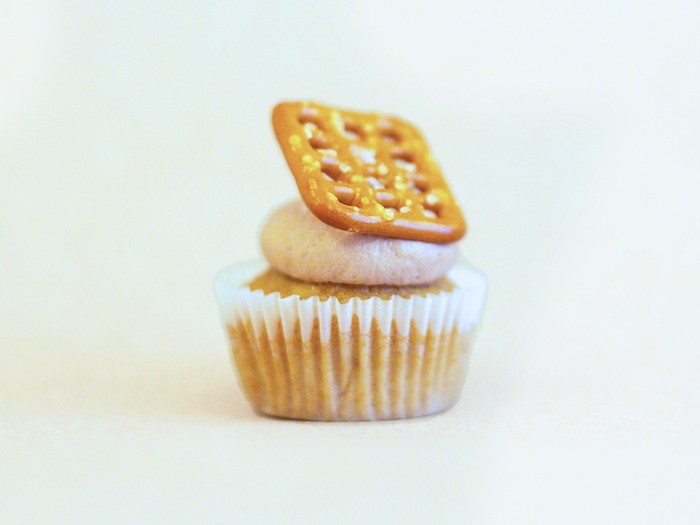 Pretzels & Beer Cupcake