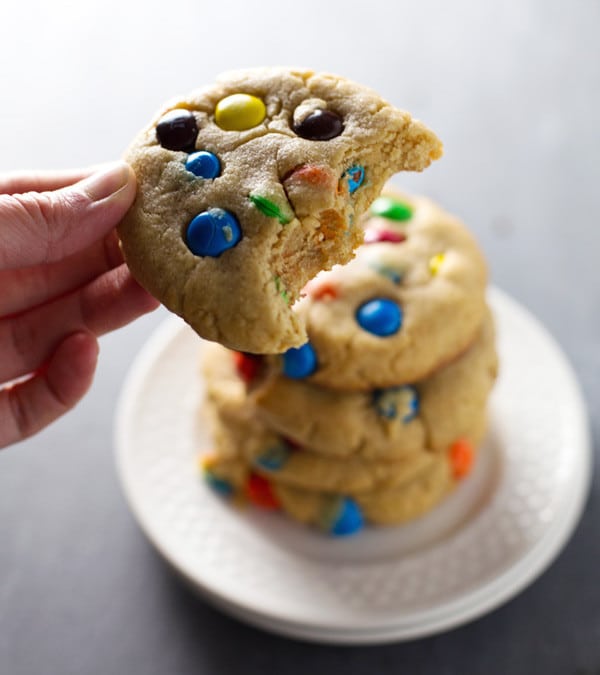 Big Soft M&M Cookies