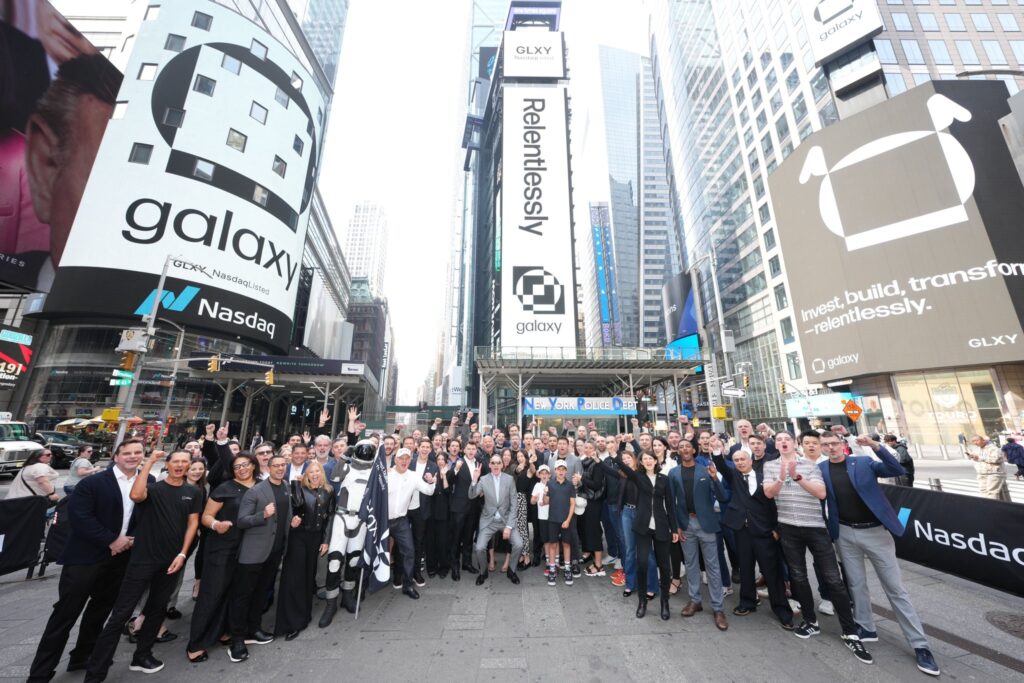 Galaxy Debuts on Nasdaq